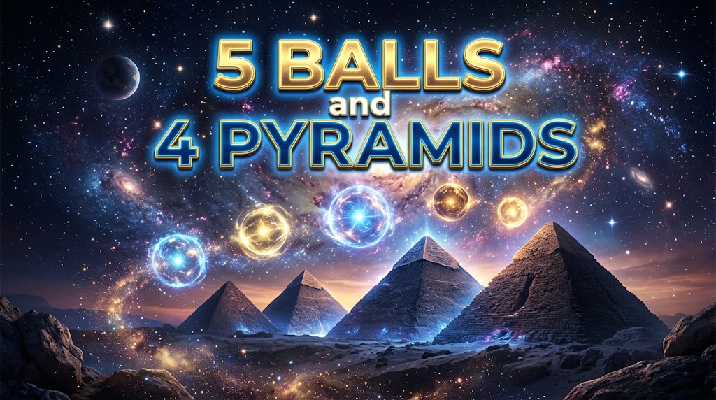 5 Balls and 4 Pyramids